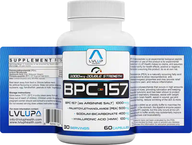 bpc 157 lvlup health BPC-157 Double Strength Supplement Formula BPC-157 TB-500 Blend Australia Qty:1 vial scar protocol
