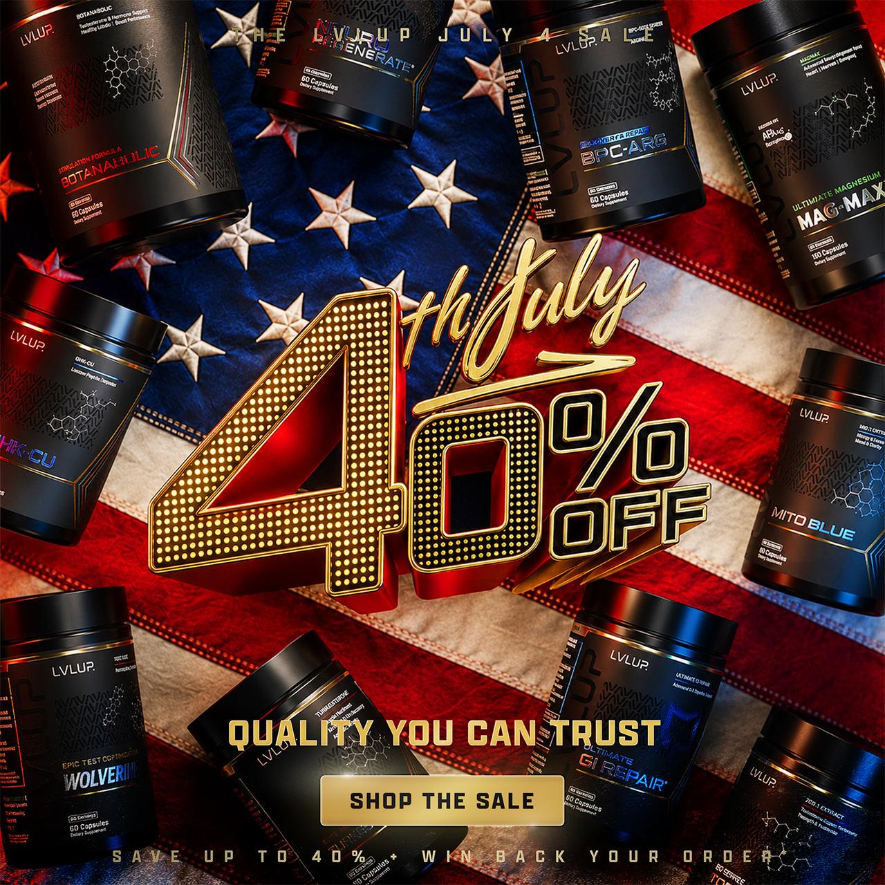 The LVLUP July 4 Sale